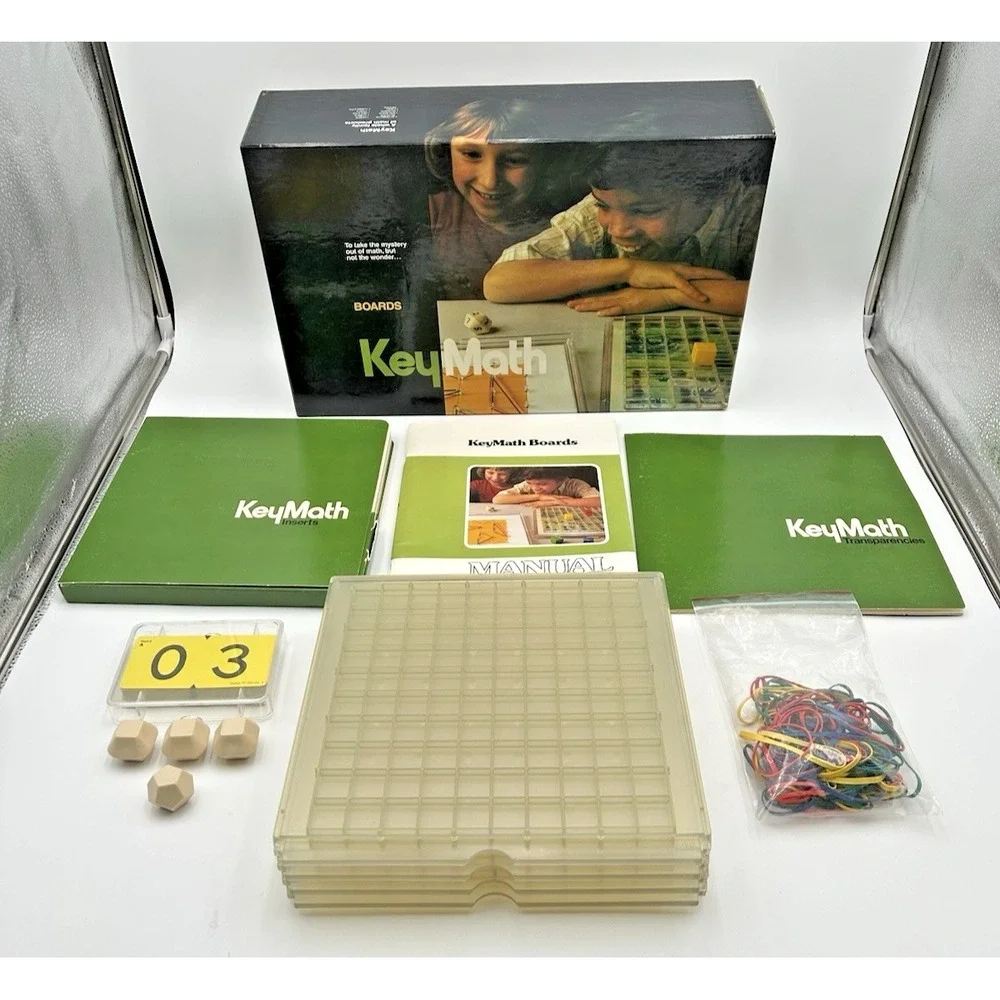 Vtg KeyMath Boards 1980 Mathematics Education Math‎ Home School Supply Complete
